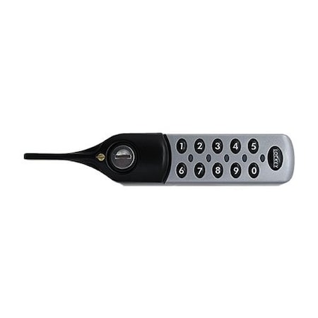 Lockey Digital Electronic Cabinet Lock W/ ADA Lever Handle Standard Silver Right EC782-SR